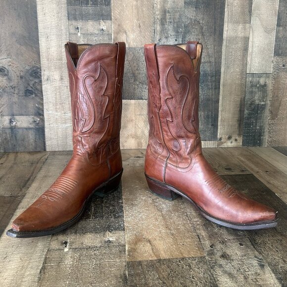 Lucchese 1883 M1004 Snip Toe Western Cowboy Boots Mens 10.5 D - Picture 11 of 12